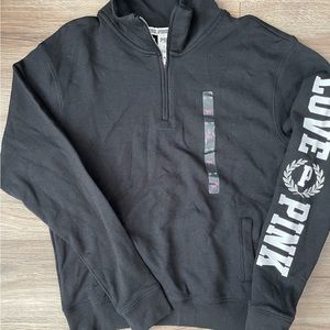 NWT VS Pink Quarter Zip - XS
